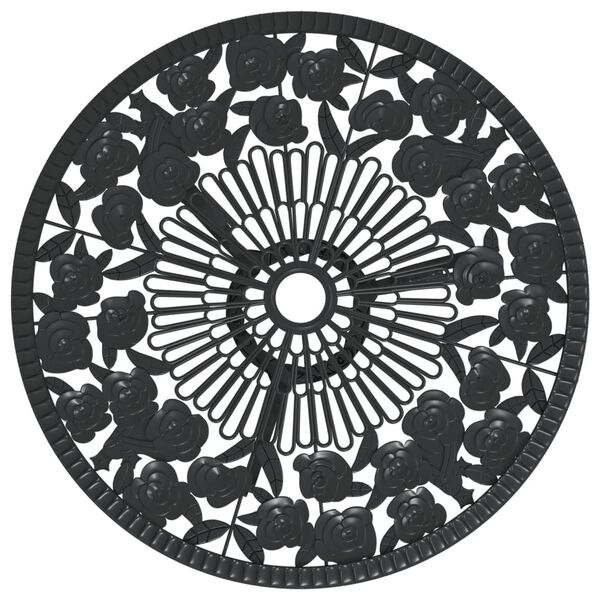 vidaXL Bistrosett 3 deler st&oslash;pt aluminium svart