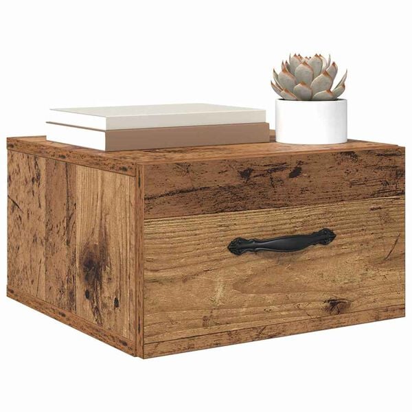 vidaXL Nattbordskap Gammelt tre 35 x 35 x 20 cm Konstruert tre