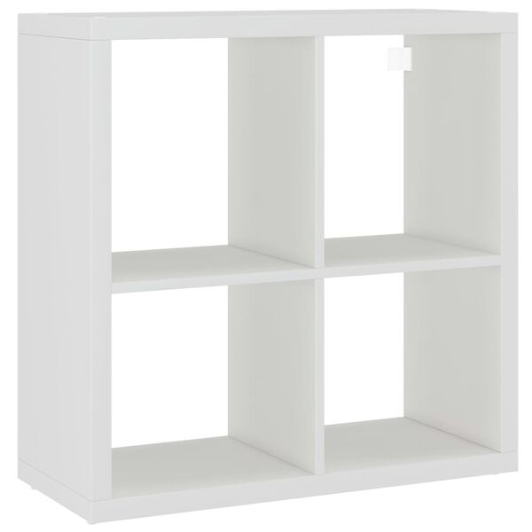 vidaXL Vegghylle kubeformet hvit 69,5x29,5x69,5 cm MDF