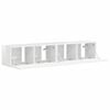 vidaXL TV Veggskap Veggmontert 2 pcs Glanset Hvit 78,5 x 31 x 29,5 cm