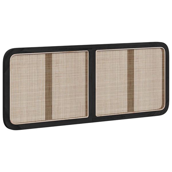 vidaXL Hodegavl med hodegjerde Svart 140 x 55 x 3 cm Rotting