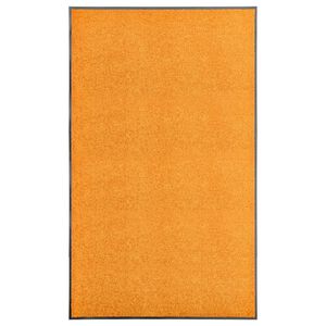 vidaXL D&oslash;rmatte vaskbar oransje 90x150 cm