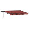 vidaXL Manuell markiseramme med LEDs 3,5 x 2 m Polyester med PU-belegg
