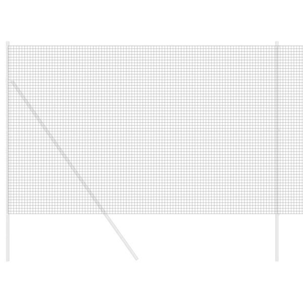 vidaXL Sveist trådgjerde Grå 1.6 x 25 m Stål