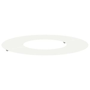 vidaXL passende for Flat Tre Ring Hvit &Oslash;30 / 60 cm St&aring;l