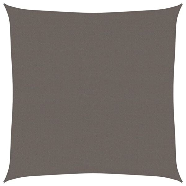 vidaXL Solseil 160 g/m&sup2; antrasitt 6x6 m HDPE