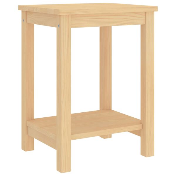 vidaXL Nattbord naturell 35x30x47 cm heltre furu