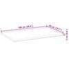 vidaXL Bordplate rektangul&aelig;r 100x50x2 cm heltre akasie
