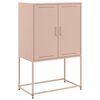 vidaXL Highboard rosa 68,5x38,5x107 cm stål
