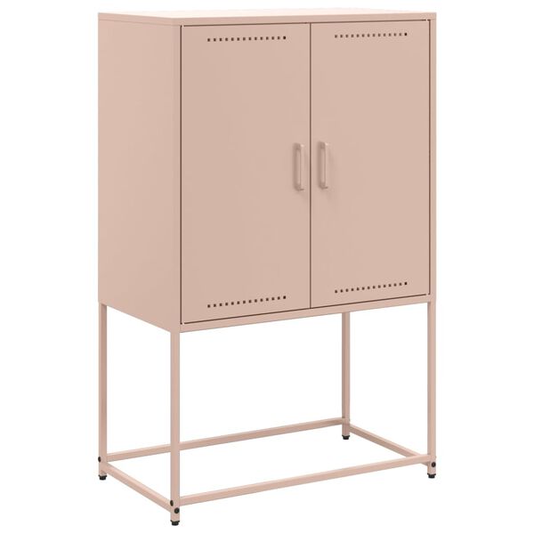 vidaXL Highboard rosa 68,5x38,5x107 cm stål