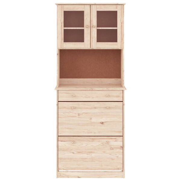 vidaXL Highboard ALTA 77x35x188 cm heltre furu