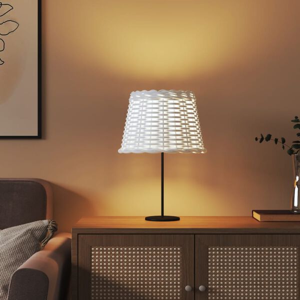 vidaXL Lampeskjerm hvit &Oslash;30x20 cm flettet