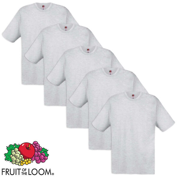 Fruit of the Loom Original T-skjorte 100 % bomull grå XXL(411200)