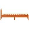 vidaXL Sengeramme uten madrass voksbrun 100x200 cm heltre furu
