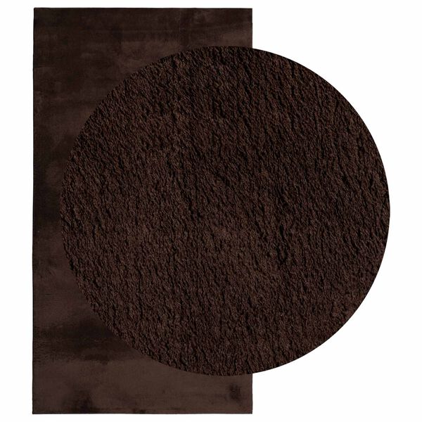 vidaXL Omr&aring;detepper Rektangul&aelig;r HUARTE Brun 110 x 60 cm Polyester