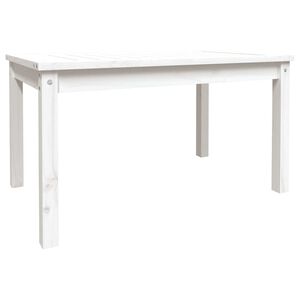 vidaXL Hagebord hvit 82,5x50,5x45 cm heltre furu