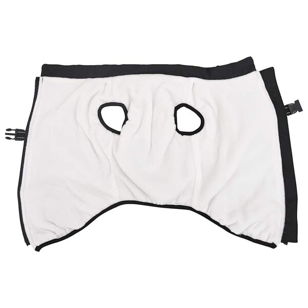 vidaXL Hundefrakk med sele vanntett reflekterende svart L48