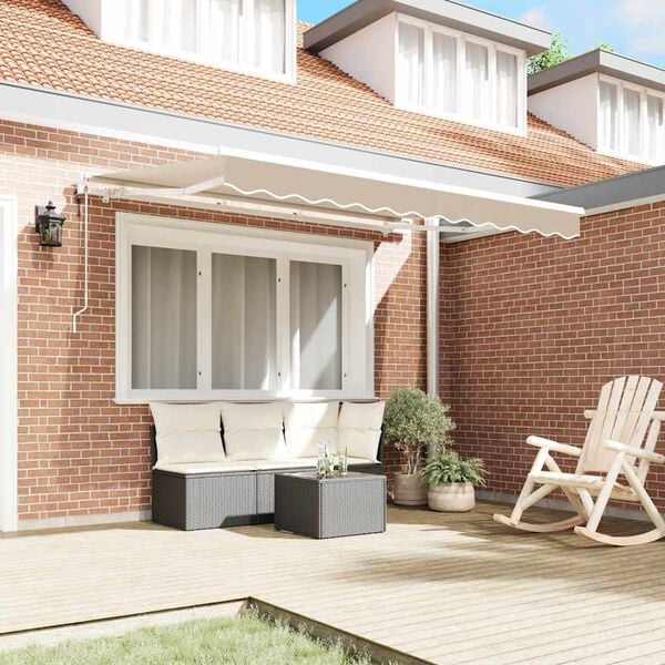 vidaXL Innvendbar Markise Beige 300 x 200 cm stoff