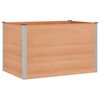 vidaXL H&oslash;ybed Brun 150 x 100 x 91 cm alu.