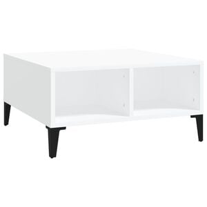 vidaXL Salongbord hvit 60x60x30 cm konstruert tre