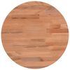 vidaXL Bordplate &Oslash;30x4 cm rund heltre b&oslash;ketre