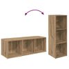 vidaXL TV-benksett 3 pcs Artisan Eik 37 x 35 x 107 cm Konstruert tre