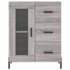 vidaXL Highboard gr&aring; sonoma 69,5x34x180 cm konstruert tre
