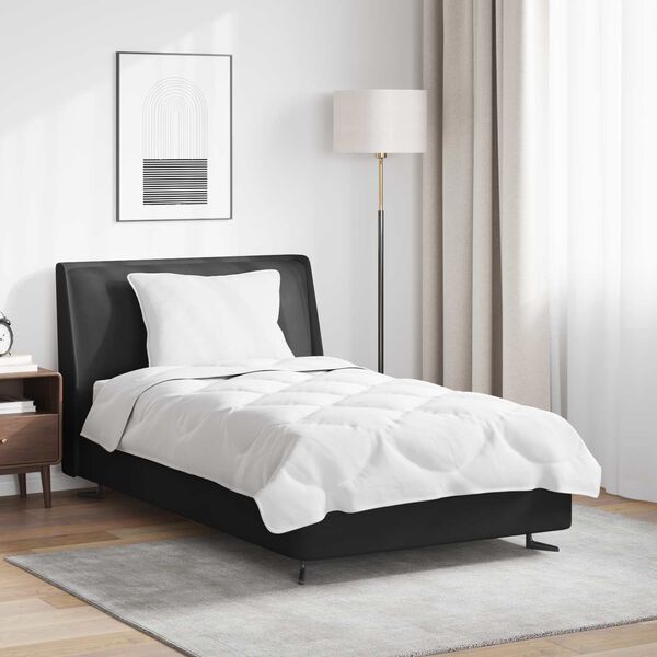 vidaXL Dyne Sett med pute 2 pcs Hvit Mikrofiber