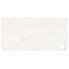 vidaXL Skrivebord hvit 80x40x2,5 cm heltre furu