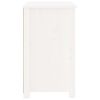 vidaXL Nattbord 2 stk hvit 50x35x61,5 cm heltre furu