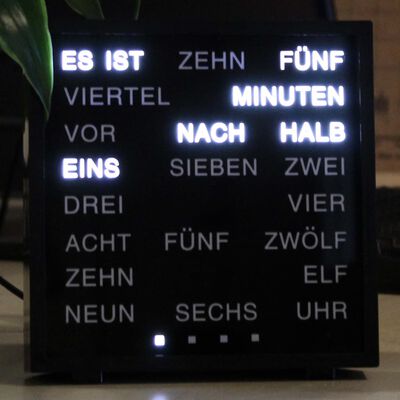 LED Word Clock - tysk