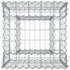vidaXL Gabion hevet seng s&oslash;lv 50 x 50 x 60 cm Galvanisert St&aring;l