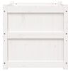 vidaXL Plantekasse hvit 60x60x60 cm heltre furu
