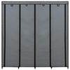 vidaXL Garderobeskap med 4 rom grå 175x45x170 cm