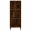 vidaXL Highboard r&oslash;kt eik 34,5x32,5x180 cm konstruert tre