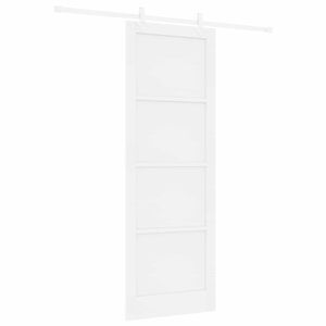 vidaXL Skyved&oslash;r Hvit 83 x 232 cm Heltre furu