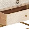 vidaXL Kommode 55x30x76 cm heltre mango og jern