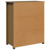 vidaXL Highboard honningbrun 83x41,5x100 cm heltre furu