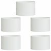 vidaXL Plante ring 5 pcs Hvit 30 x 30 x 20 cm Kaldvalsest&aring;l
