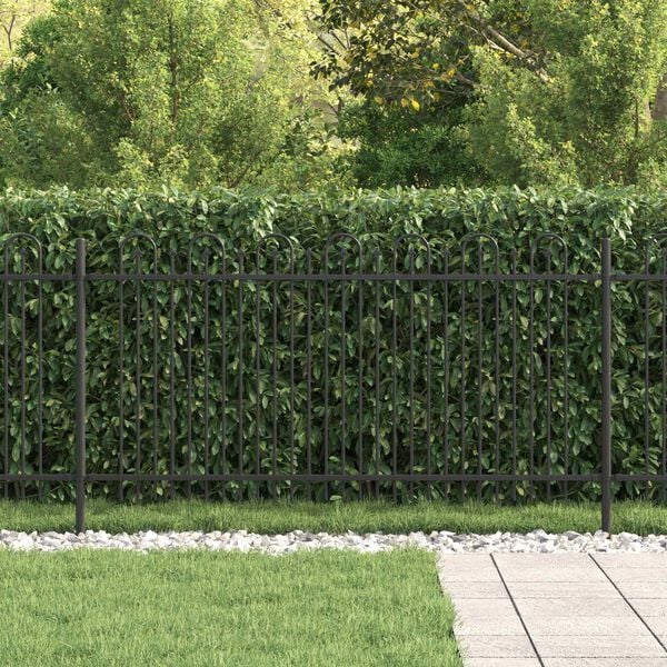 vidaXL Spikertrekk Bueseger Svart 200 x 150 cm Pulverlakkert st&aring;l