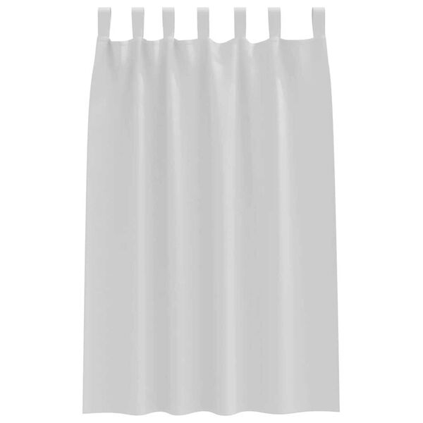 vidaXL M&oslash;rkleggende Gardiner med Ringer 2 pcs Lys Gr&aring; 175 x 140 cm