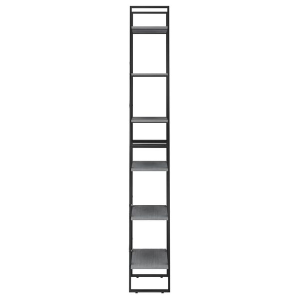 vidaXL Oppbevaringshylle grå 60x30x210 cm heltre furu