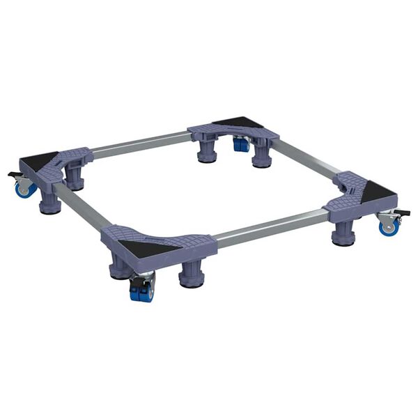 vidaXL Vaskemaskinsokkel Grå 66 x 66 x 12 cm Metall