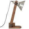 vidaXL Skrivebordslampe 25 W vintage s&oslash;lv 23x13x52 cm E27