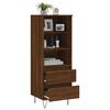 vidaXL Highboard brun eik 40x36x110 cm konstruert tre