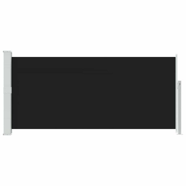 vidaXL Uttrekkbar sidemarkise 140 x 300 cm svart