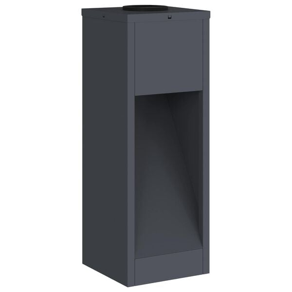 vidaXL Solcelle LED Stibelys 2 pcs Antrasitt Kaldvalset stål