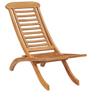 vidaXL Sammenleggbar stol 50x90x69 cm heltre teak