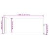 vidaXL Uttrekkbar sidemarkise 100x300 cm svart