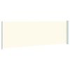vidaXL Uttrekkbar sidemarkise 200x600 cm kremhvit